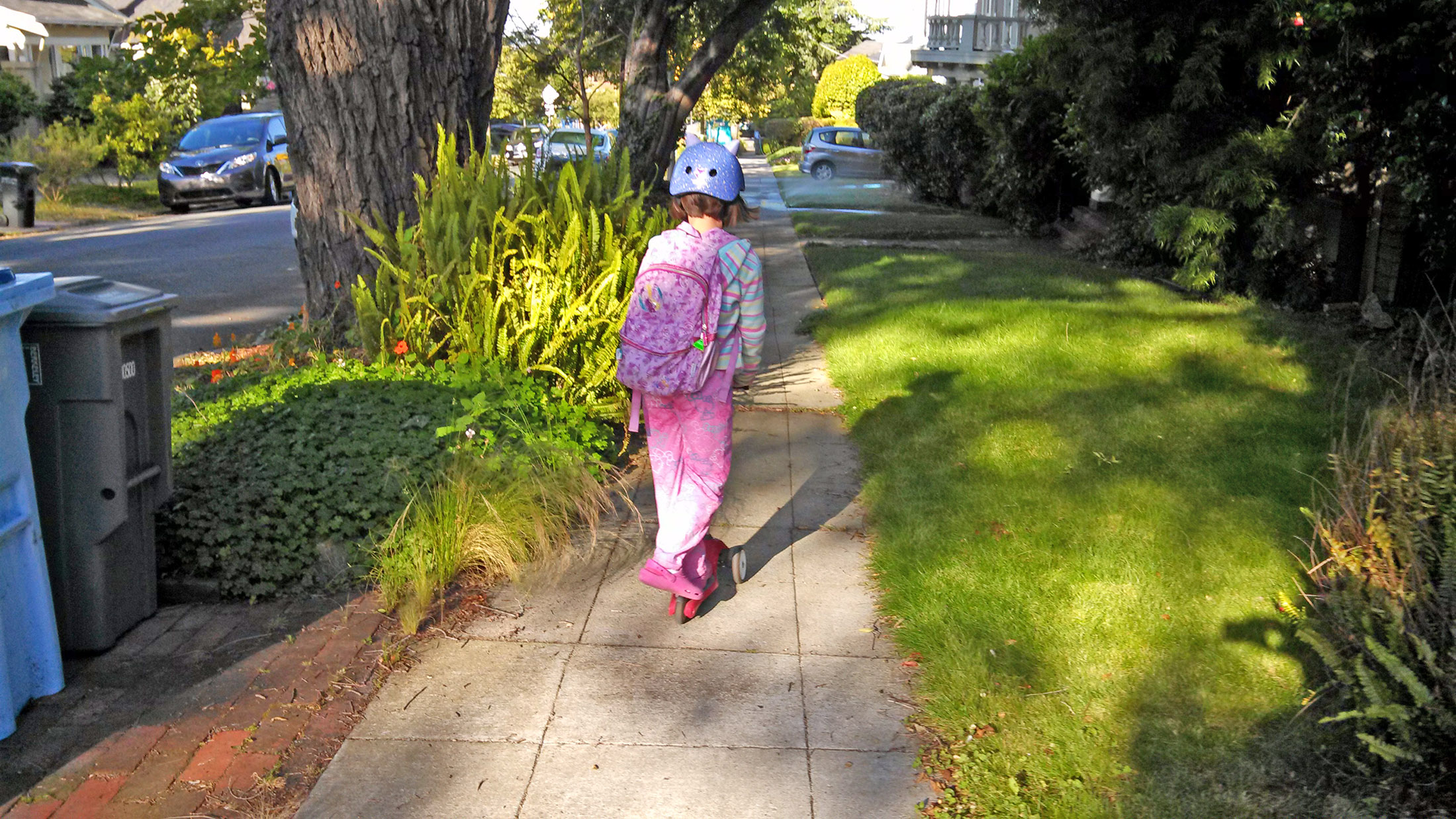 Scootering to School